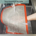 Silicone Baking Mats Set of 4, Non Stick Reusable Silicone Liners for 11